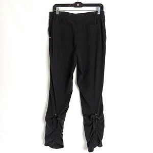 Zenergy By Chico's Pants Women's 1 Black Stretch Athleisure Comfort Ruch ankle